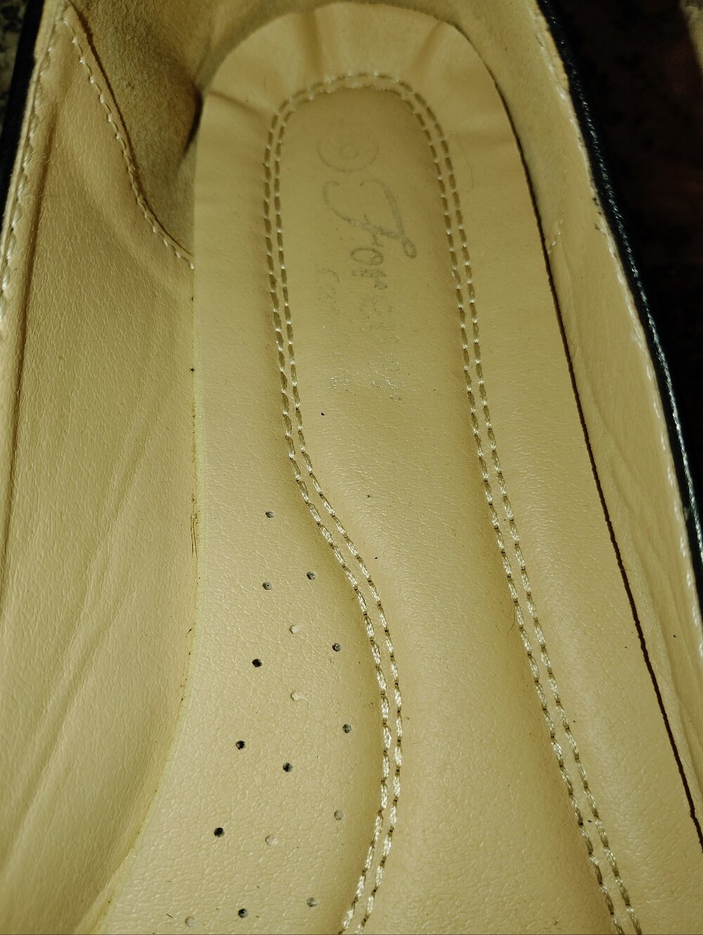 Fergie Black Pointed Bow-Trim Studded Flats - Picture 2 of 4